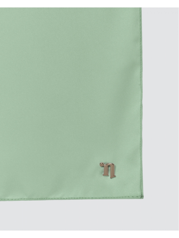 TAHIRA SATIN TWILL SQUARE - PISTACHIO