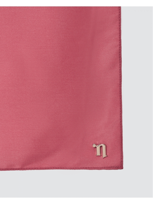 TAHIRA SATIN TWILL SQUARE - PLUM
