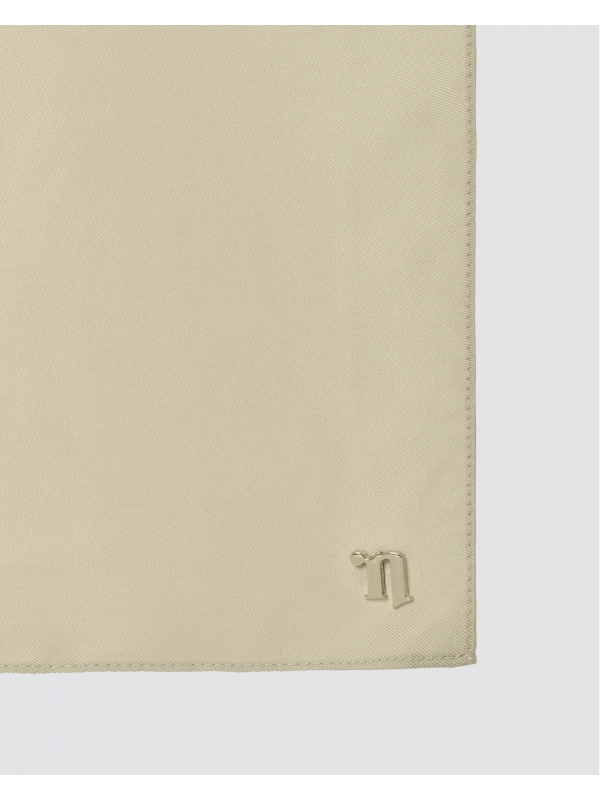 TAHIRA SATIN TWILL SQUARE - TAN