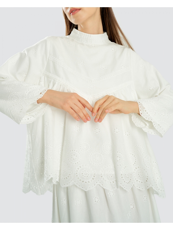 THE BUNGA SERIES: EMBROIDERED TOP - BLOOM