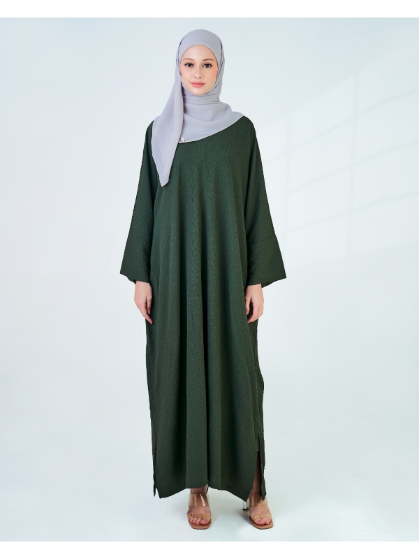 X-PRESS OVERSIZED DRESS - FOREST