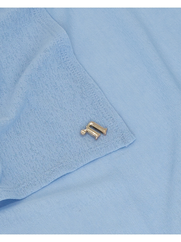 X-PRESS TEXTURED JERSEY SHAWL - LIGHT BLUE