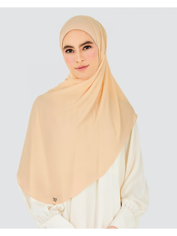 X-PRESS BUBBLE CHIFFON SHAWL - SAND