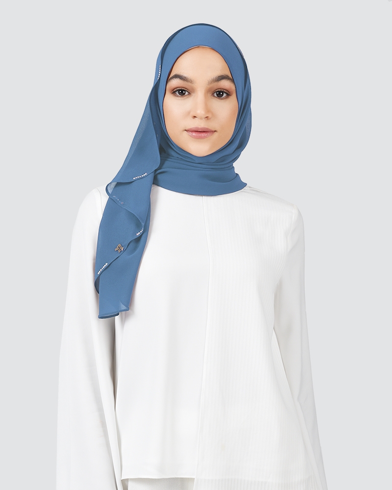 ANNABELLE - MEDIUM LIGHT DENIM BLUE-CYAN
