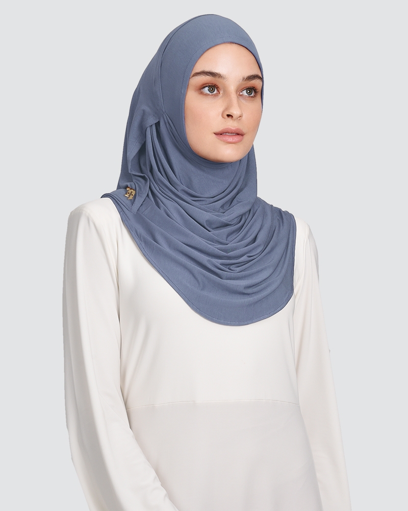 (NEW) BABES LOOP - DUSTY GREY BLUE