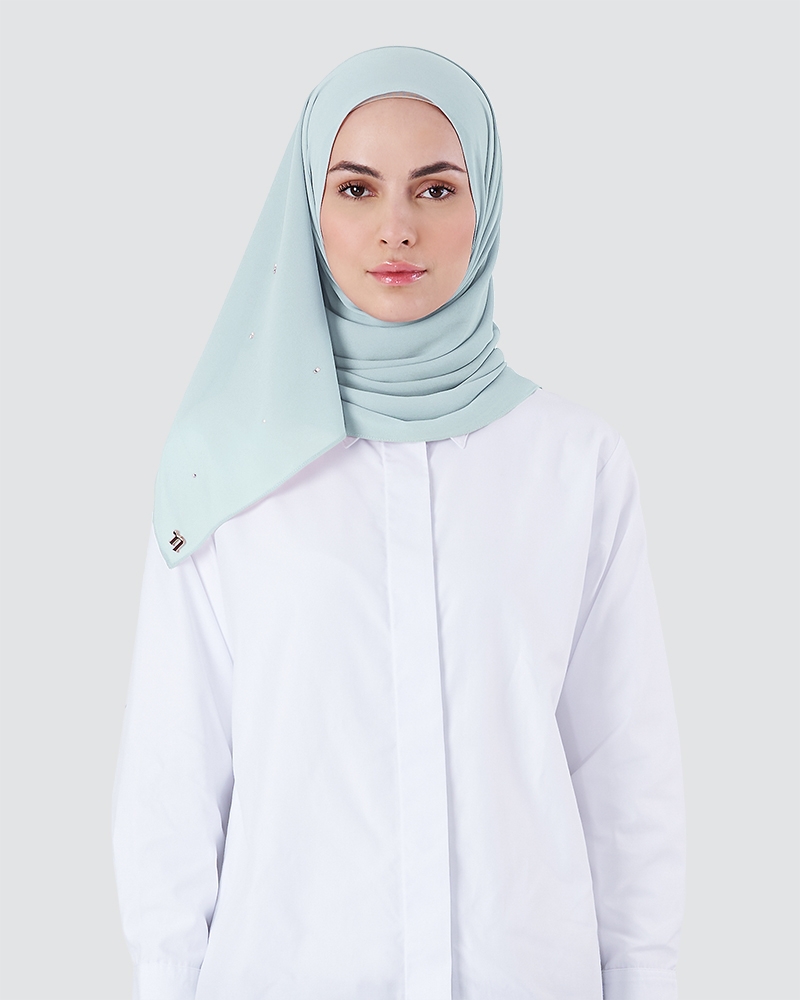 BRYA SHAWL - SMOKEY SKY BLUE