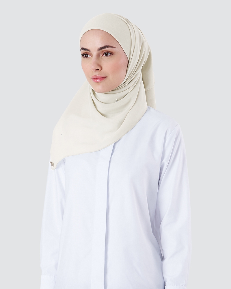 BRYA SQUARE - LIGHT WHITE PEACH