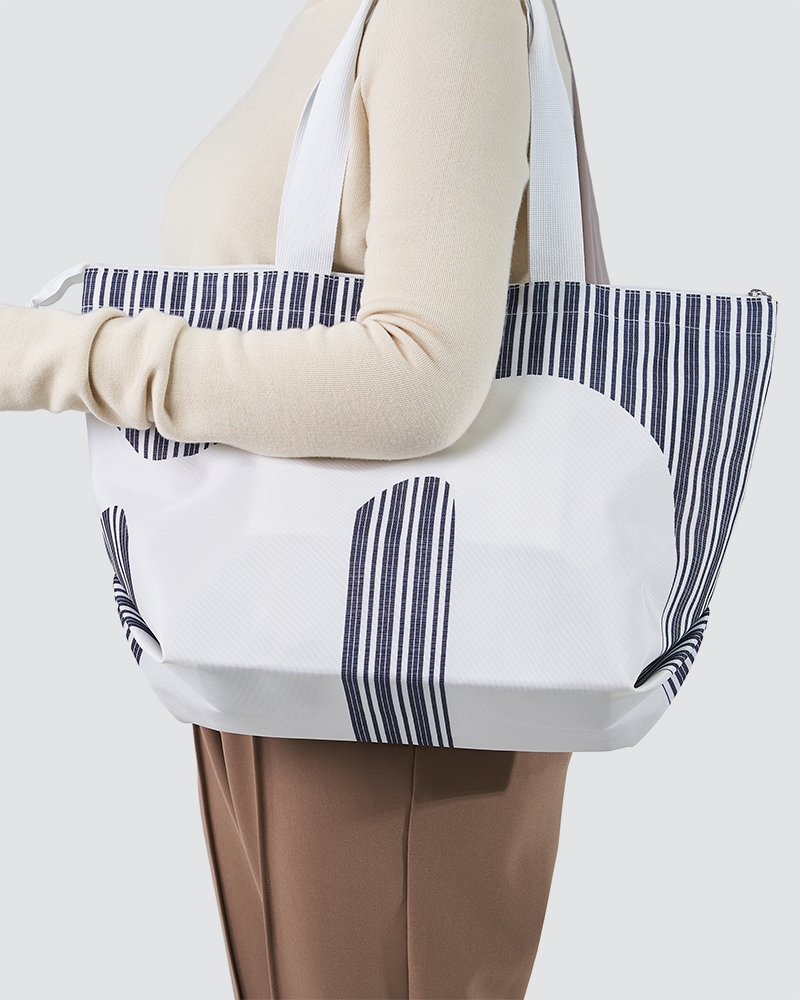 CASUAL SHOPPER BAG - WHITE