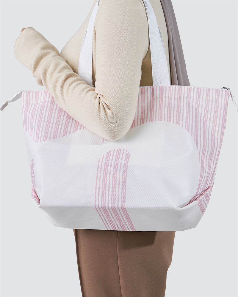 CASUAL SHOPPER BAG - DUSTY PINK