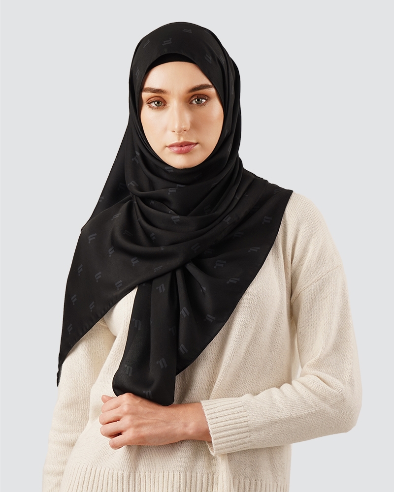 GO FAR MODA - BLACK (SHAWL)
