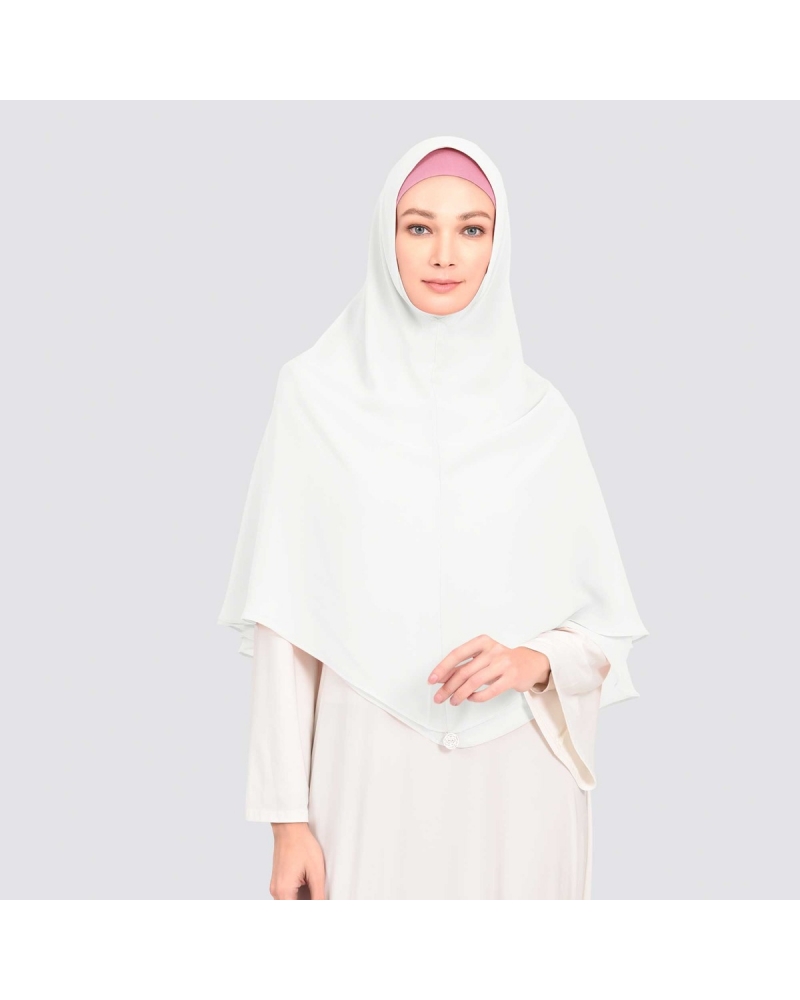 KHIMAR SAFIYA - BRIGHT WHITE
