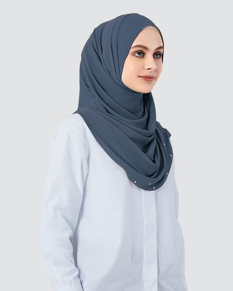 LADY WARDA - MEDIUM DUSTY CYAN-BLUE