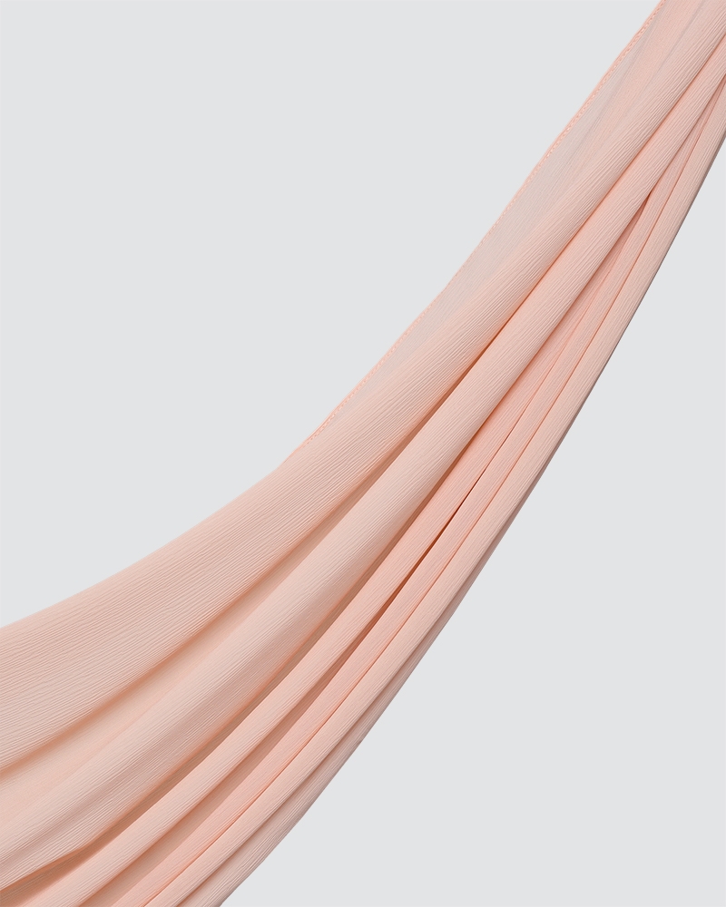 LINIA LINE CHIFFON SHAWL - LIGHT PALE PEACH