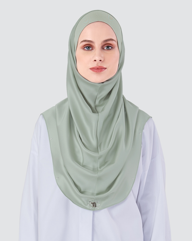 LIYA INSTANT - MEDIUM LIGHT CYAN-GREEN