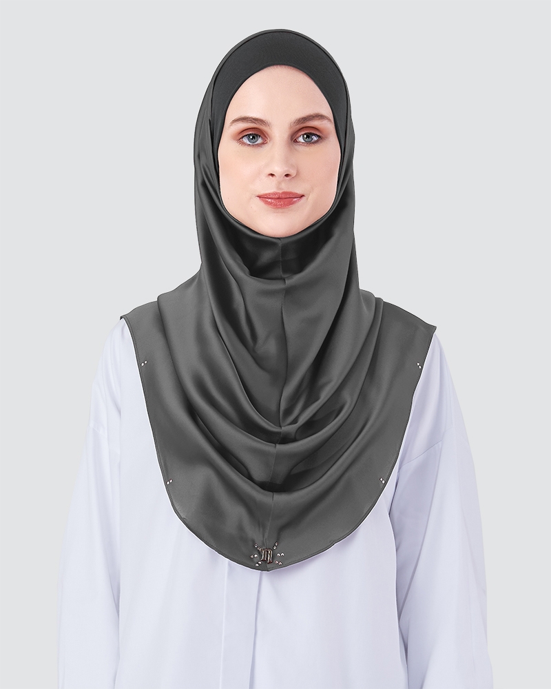 LIYA INSTANT - SMOKEY GREY CYAN-BLUE