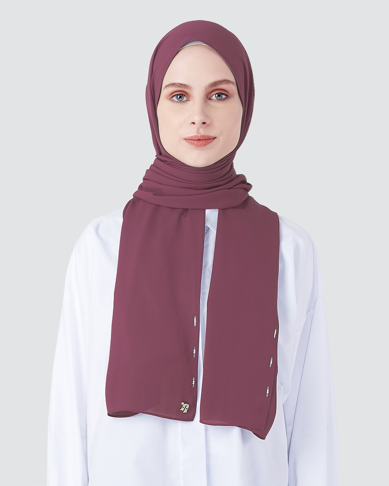 LIYA SHAWL - MAROON