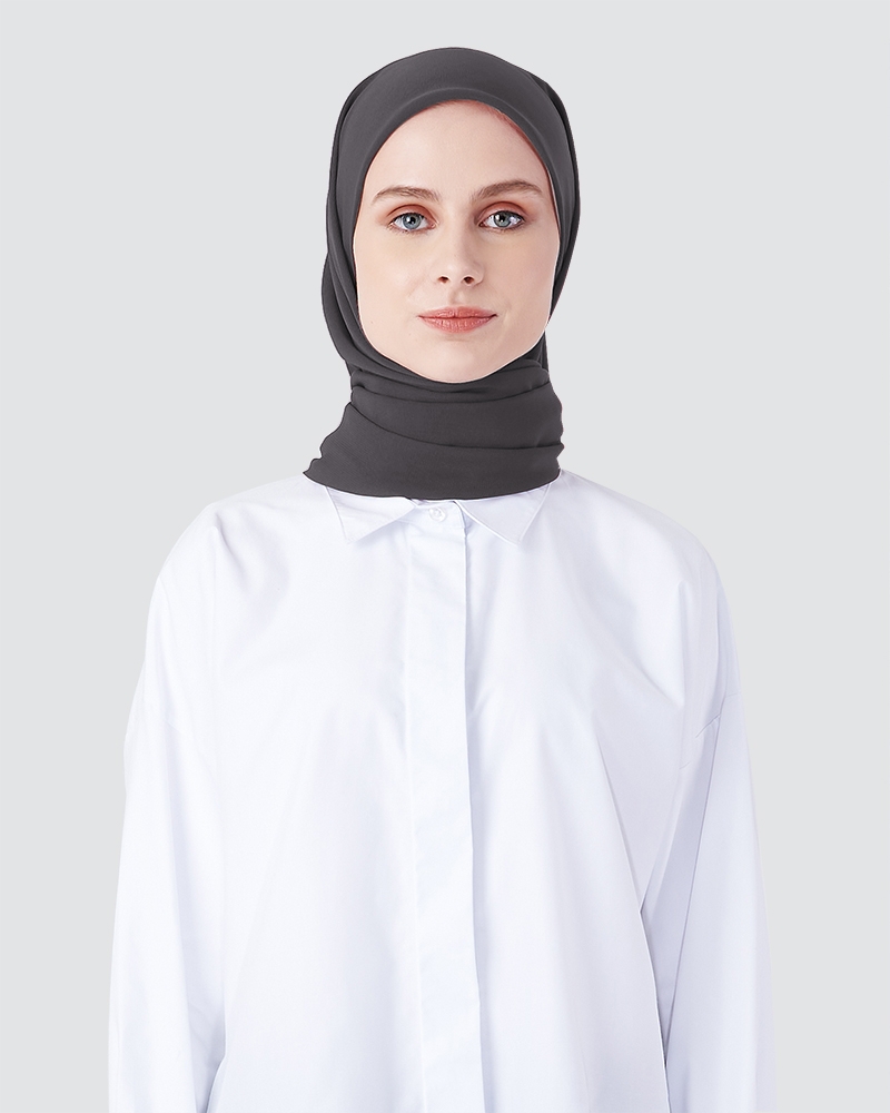 LIYA SQUARE - DUSTY GREY PLUM