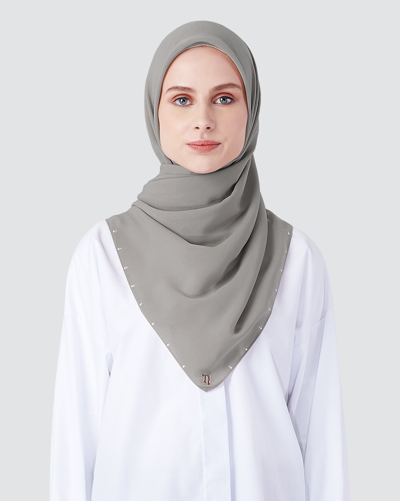 LIYA SQUARE - LIGHT GREY-GREEN