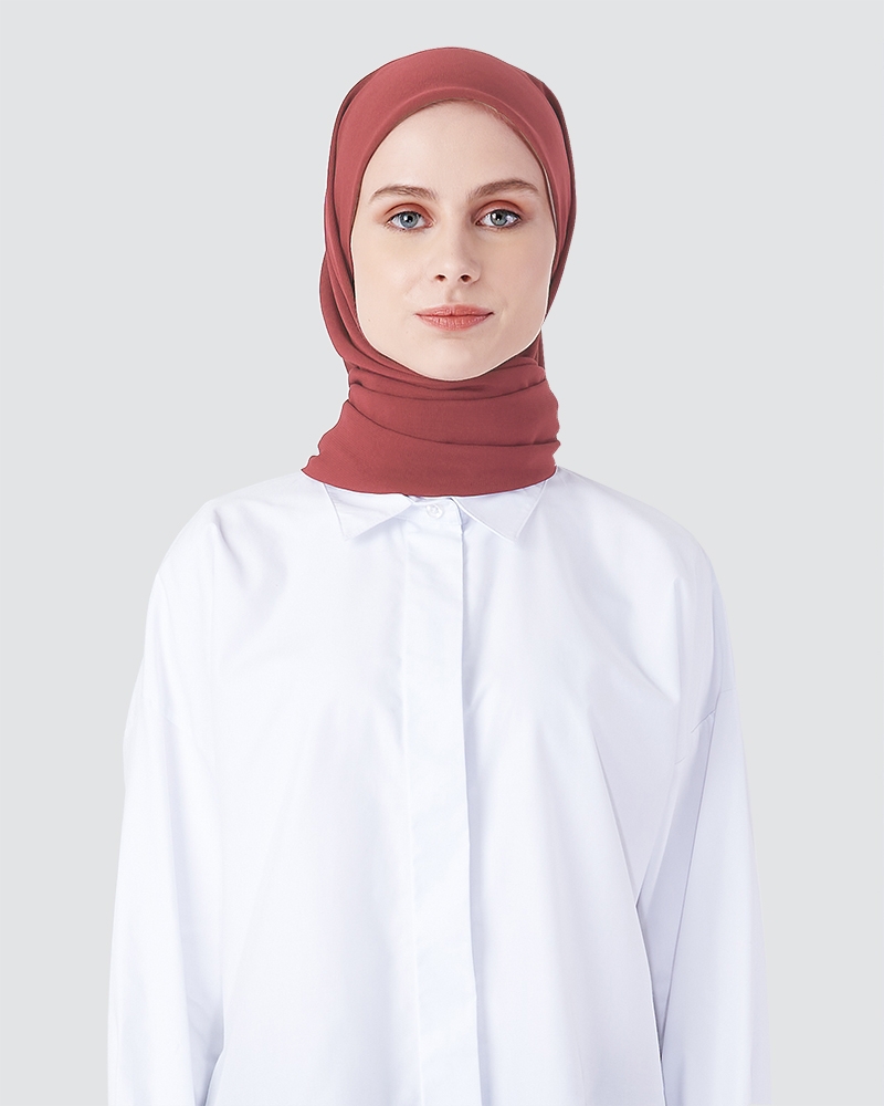 LIYA SQUARE - SMOKEY BRICK RED