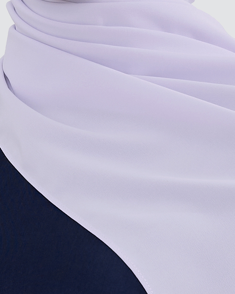 MAYA MATTE SATIN SHAWL - BRIGHT LAVENDER PURPLE