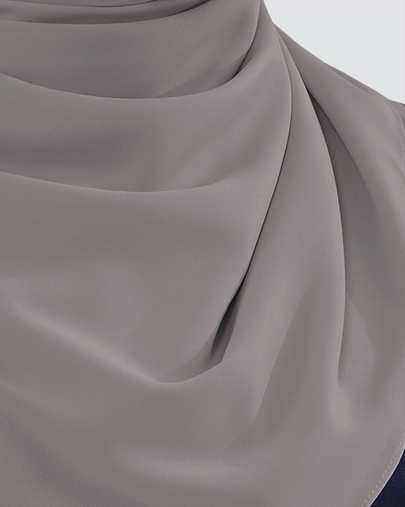 MAYA MATTE SATIN SQUARE - ASH GREY
