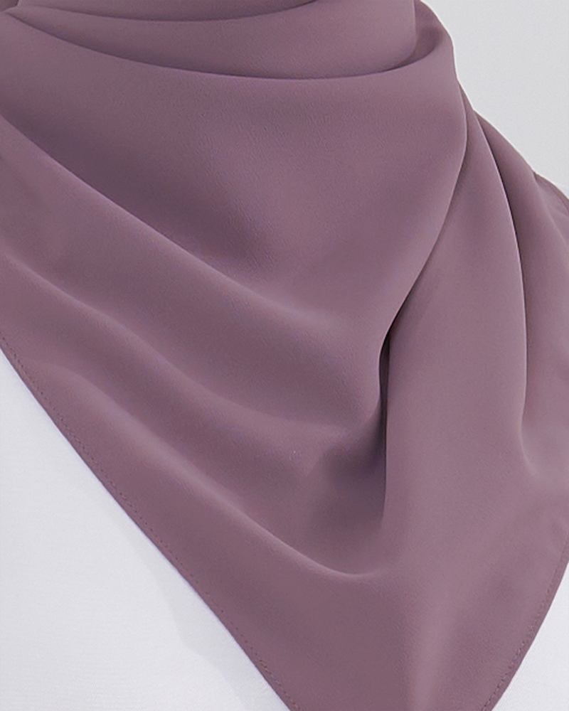 MAYA MATTE SATIN SQUARE - DUSTY MAUVE