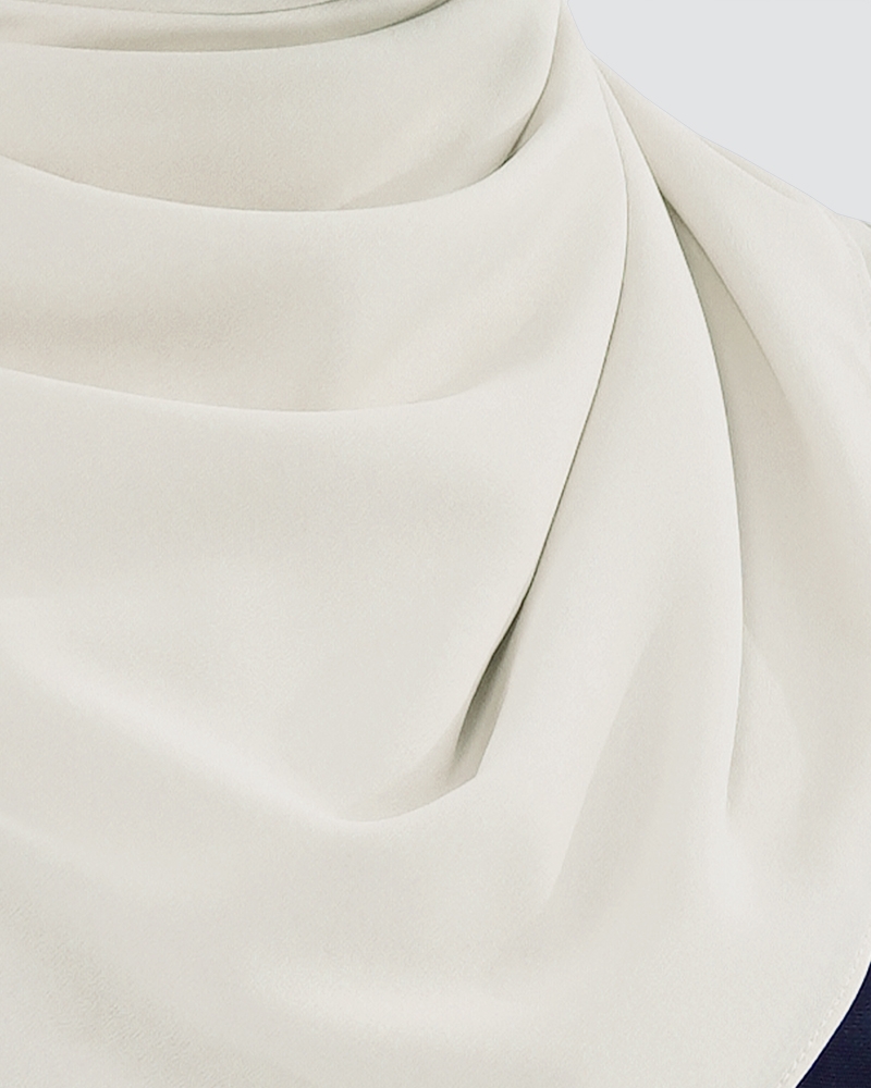 MAYA MATTE SATIN SQUARE - LIGHT WHITE