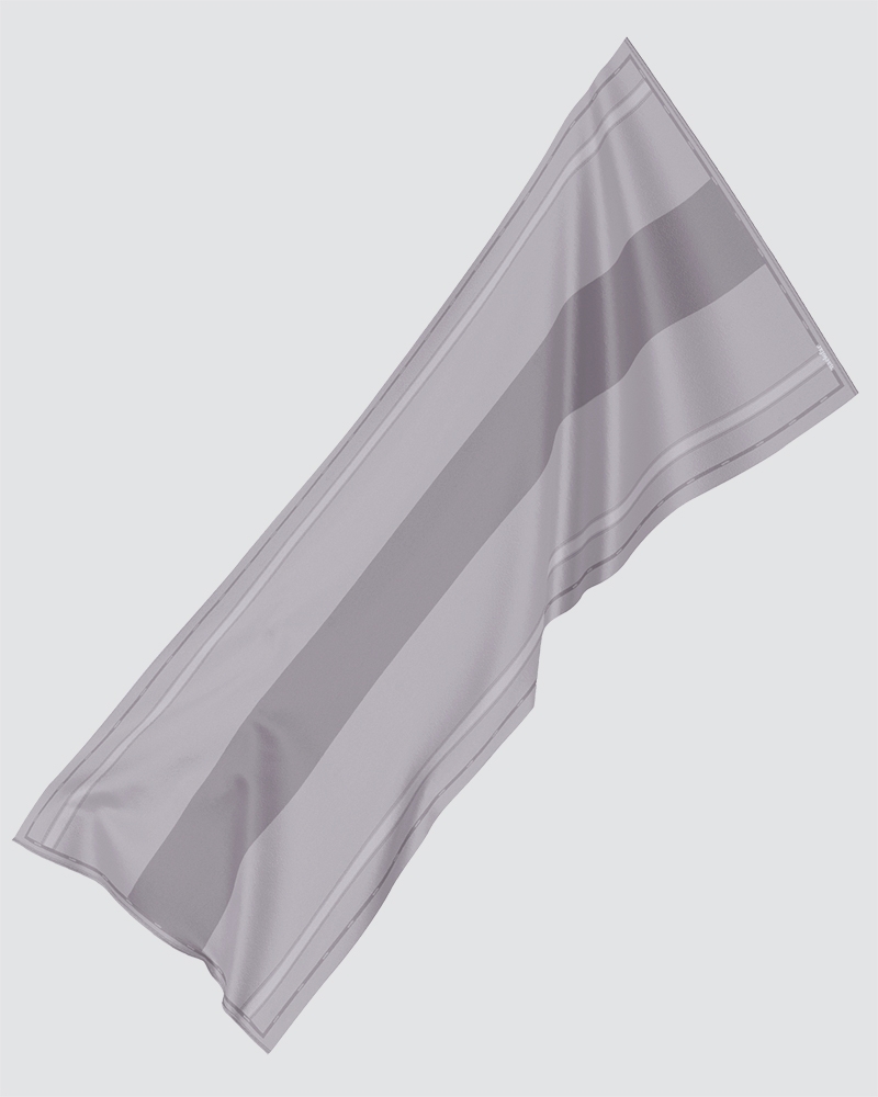 AIRI PRINTED SHAWL - MEDIUM GREY-BROWN