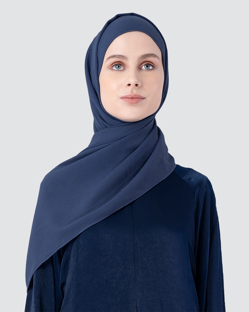MILDA SHAWL - DARK PEACOAT BLUE