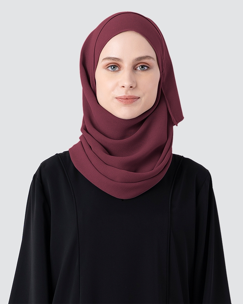 MILDA SHAWL - DARK RED