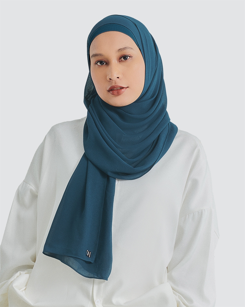 MISORA CHIFFON SEMI-INSTANT - DARK PEACOAT BLUE