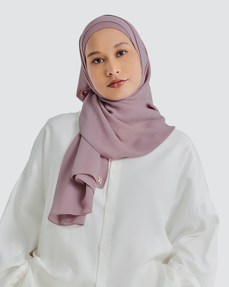 MISORA CHIFFON SEMI-INSTANT - DUSTY ROSE MAUVE