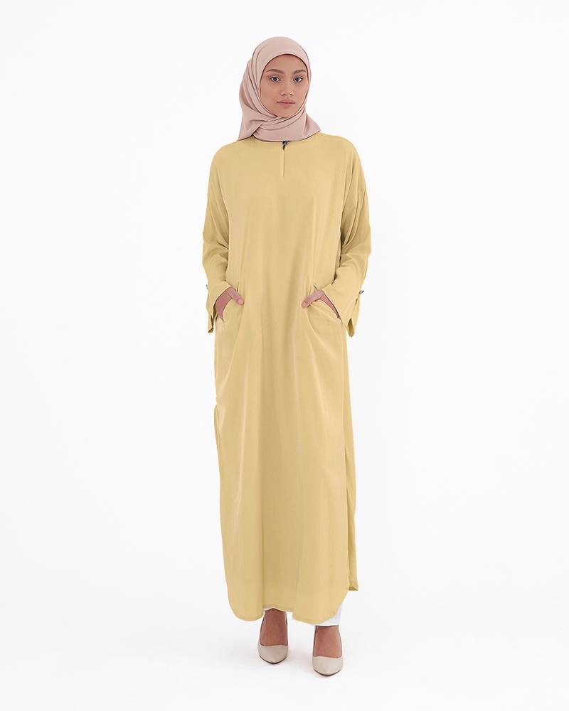 OVERSIZED LONG TUNIC - YELLOW