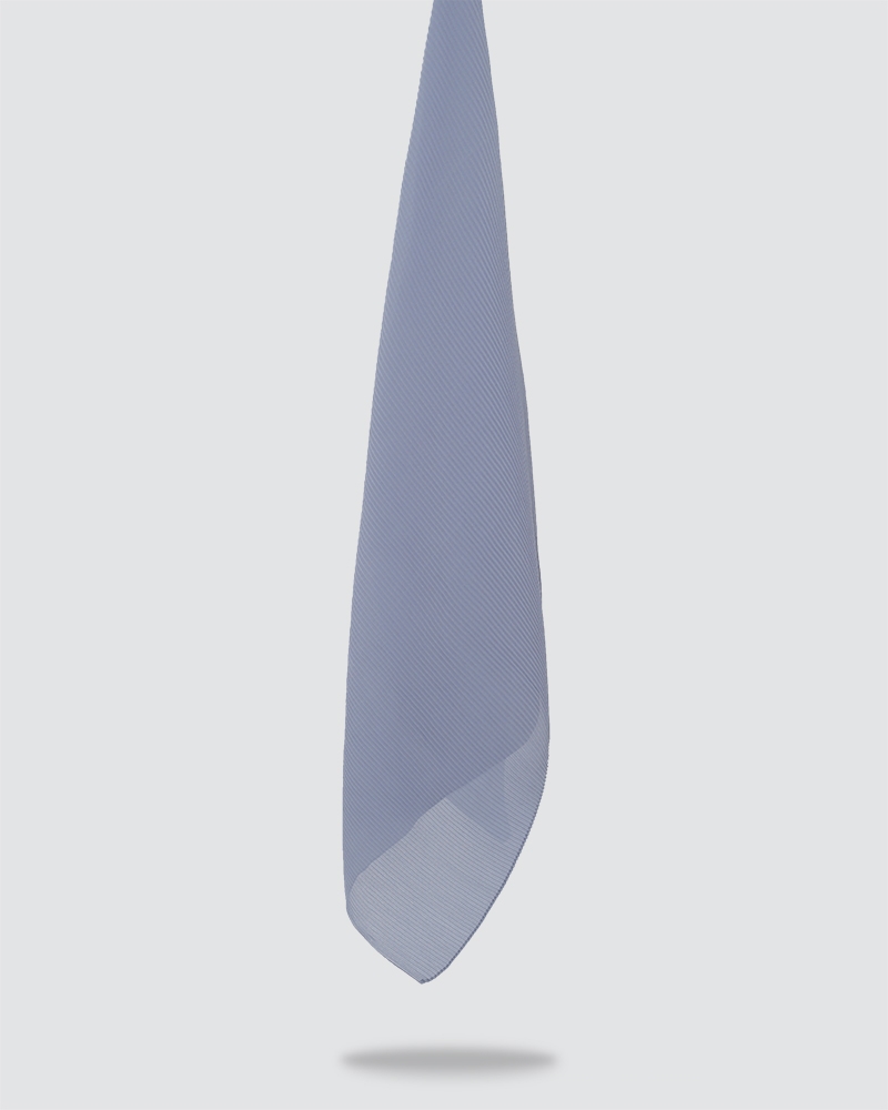 PLIKA SHAWL - DUSTY GREY BLUE