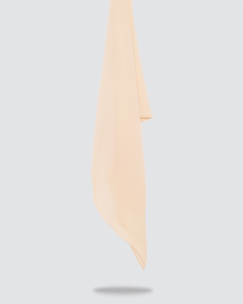 PLIKA SHAWL - LIGHT CREAM