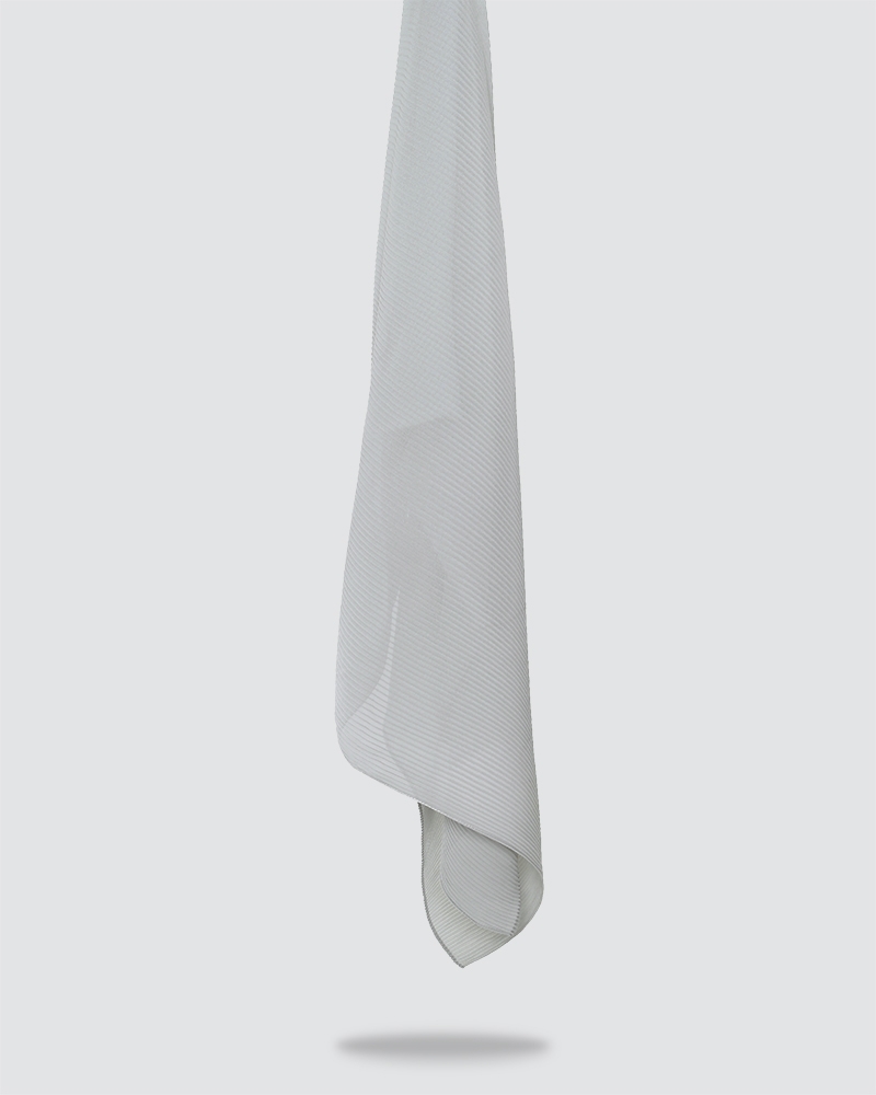 PLIKA SHAWL - LIGHT GREY-BLUE