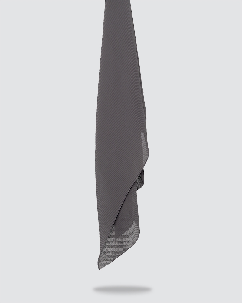 PLIKA SHAWL - MEDIUM DARK GREY