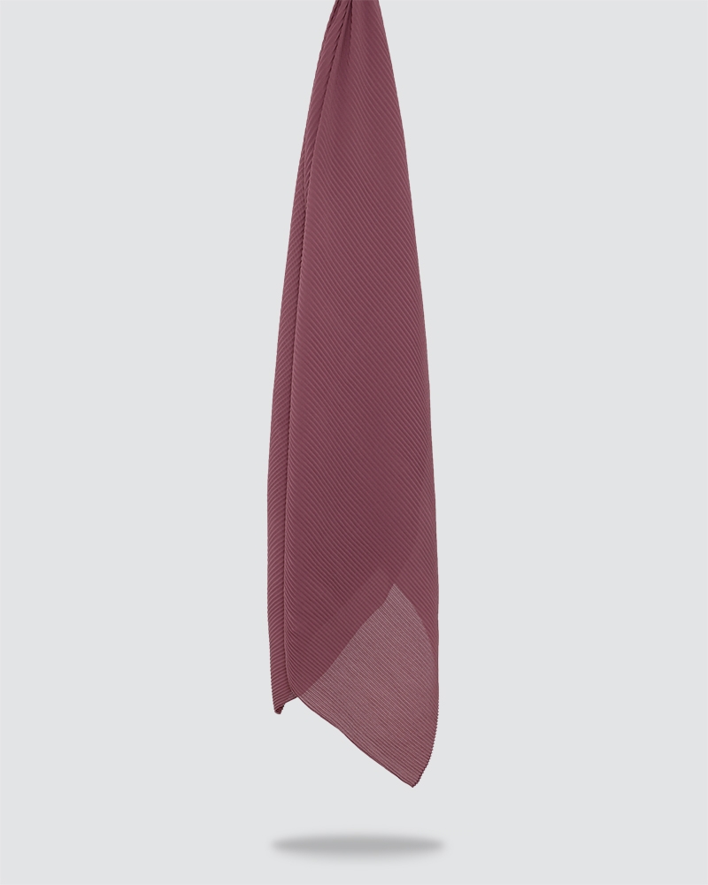 PLIKA SHAWL - MEDIUM DARK RED-PURPLE