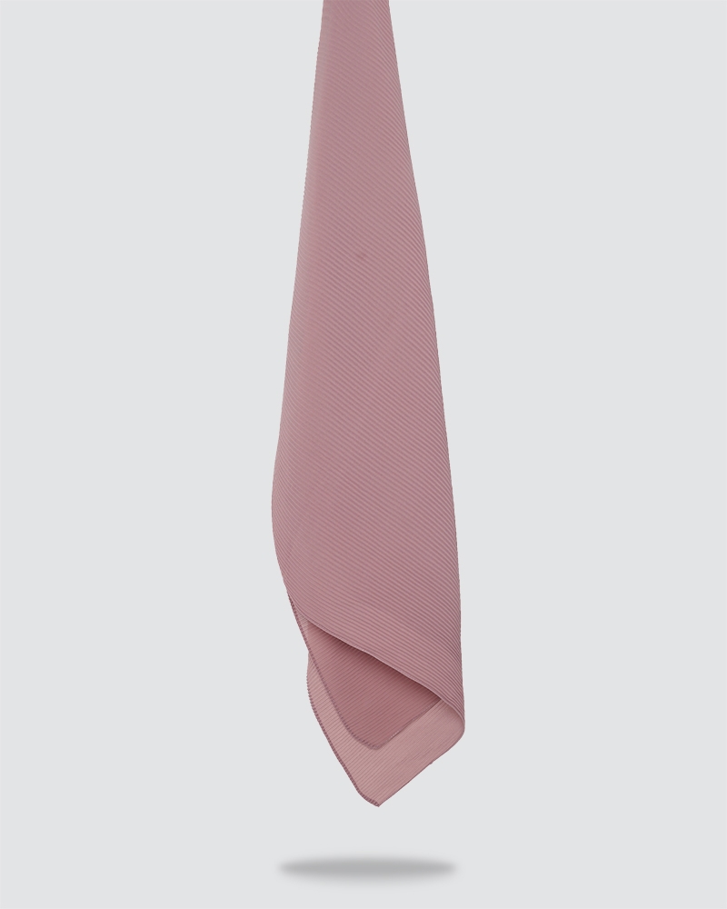 PLIKA SHAWL - MEDIUM DUSTY PINK-RED