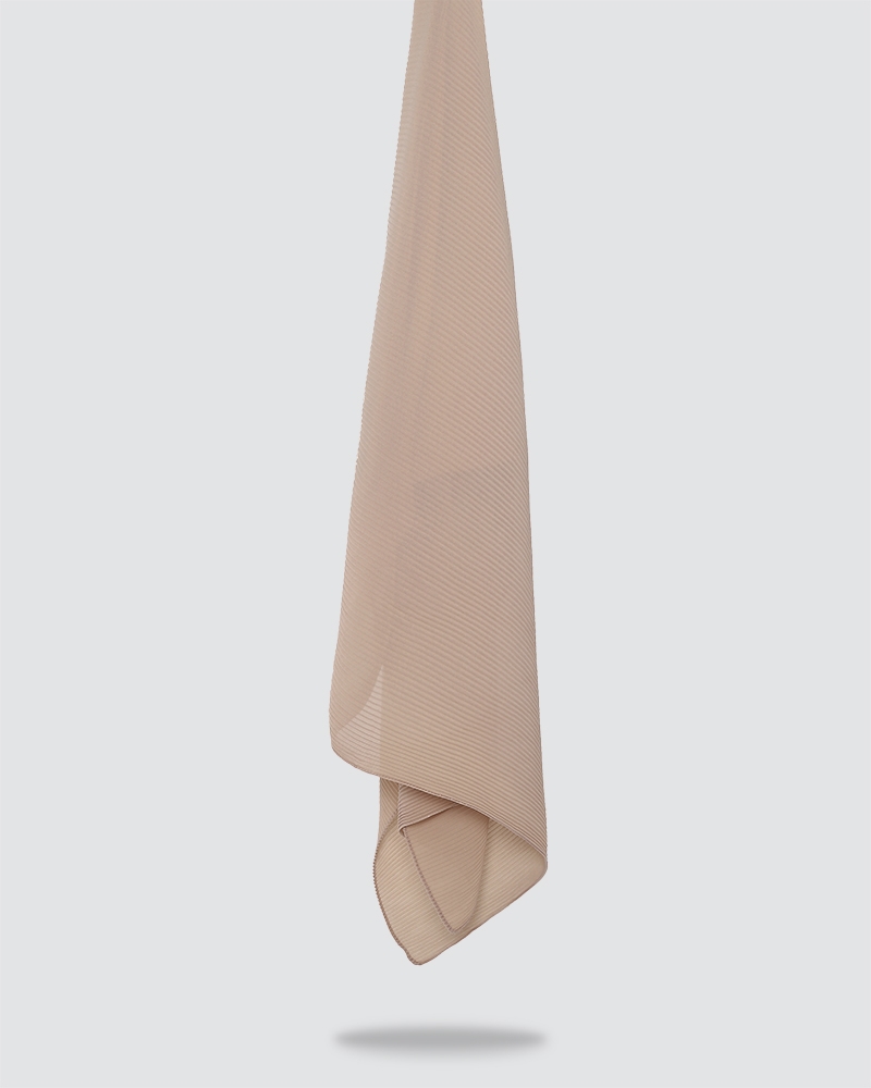 PLIKA SHAWL - MEDIUM LIGHT BROWN