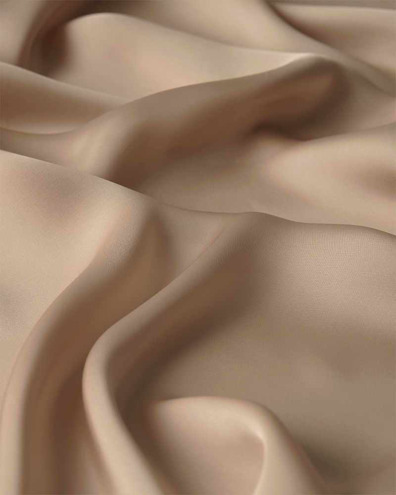 SWARA SATIN SHAWL - LIGHT DUSTY MUSHROOM