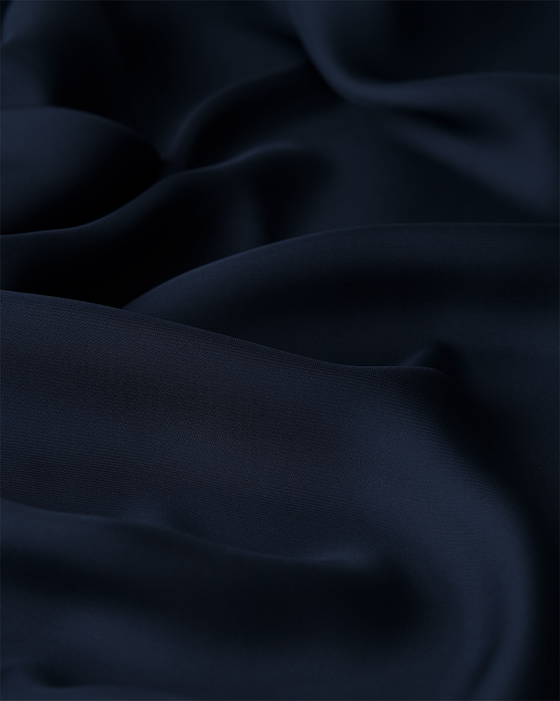 SWARA SATIN SHAWL - DARK BLUE