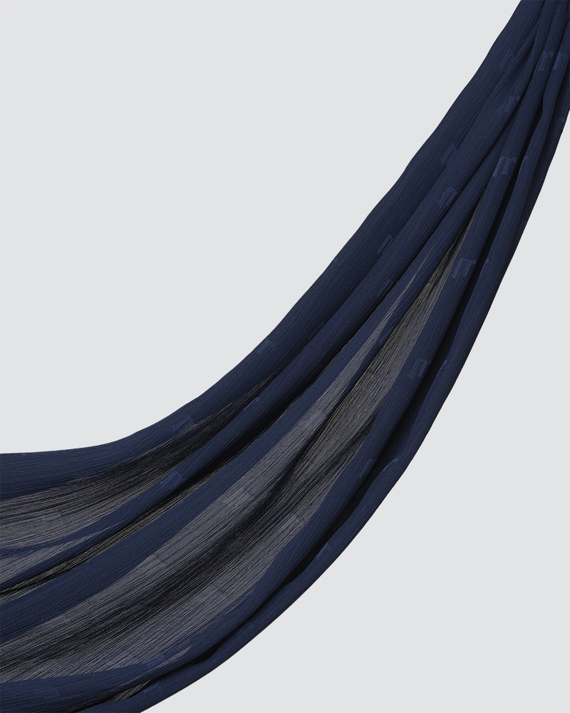 MODA WOVEN SHAWL - DARK BLUE
