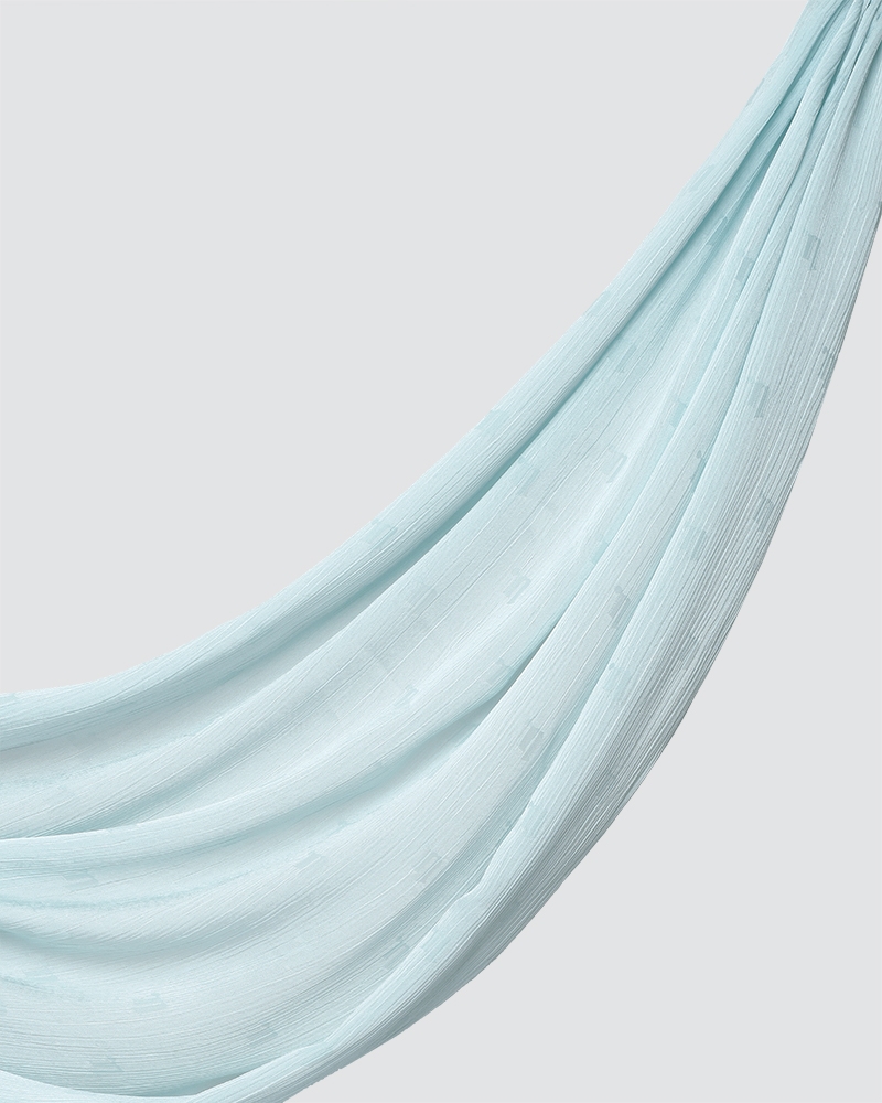 MODA WOVEN SHAWL - VERY LIGHT BLUE