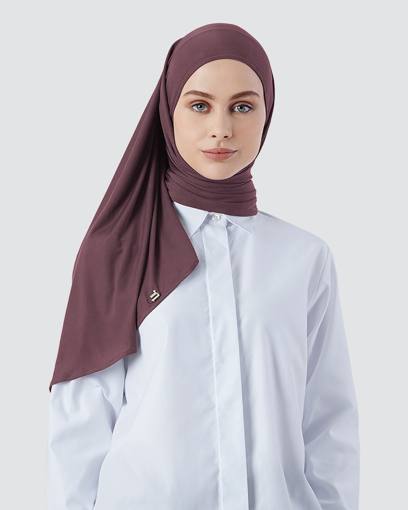 YURI STRETCH KNIT - DEEP MAUVE-RED