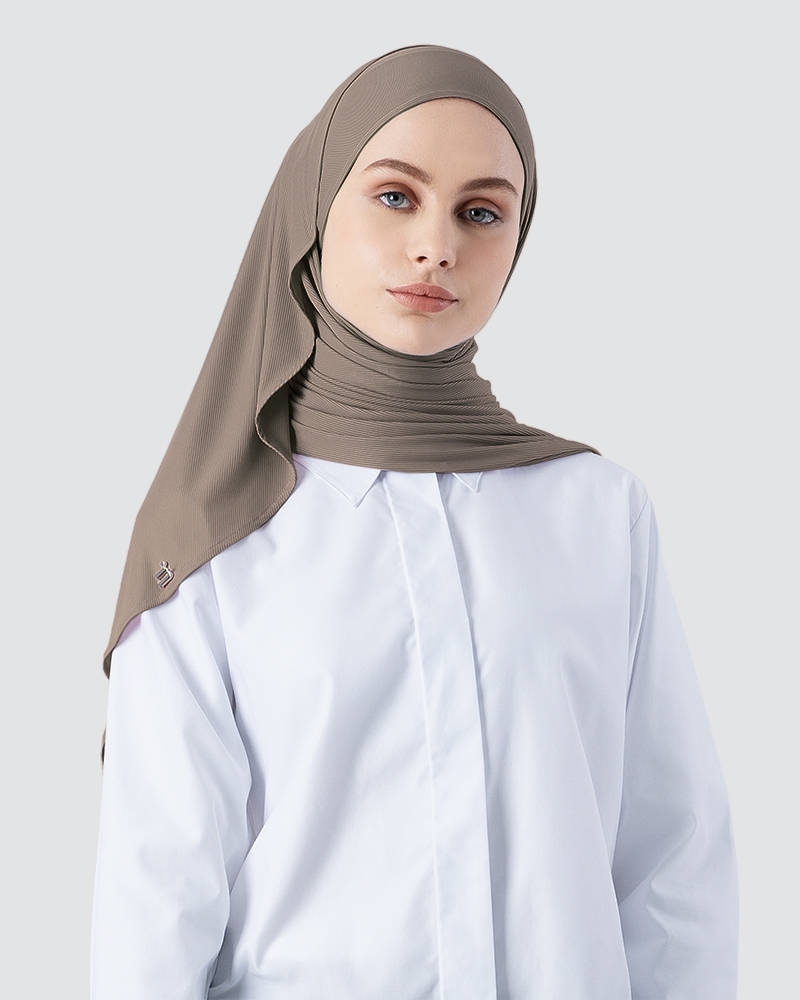 YURI STRETCH KNIT - LIGHT BROWN NUT