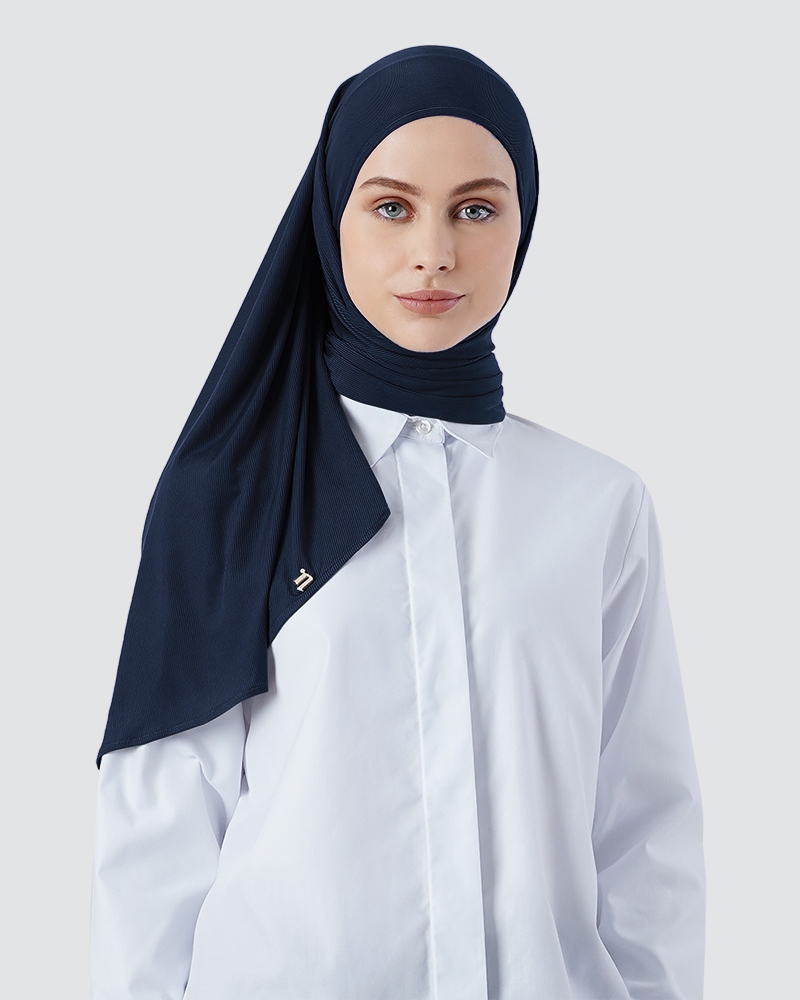 YURI STRETCH KNIT - SMOKEY DARK BLUE