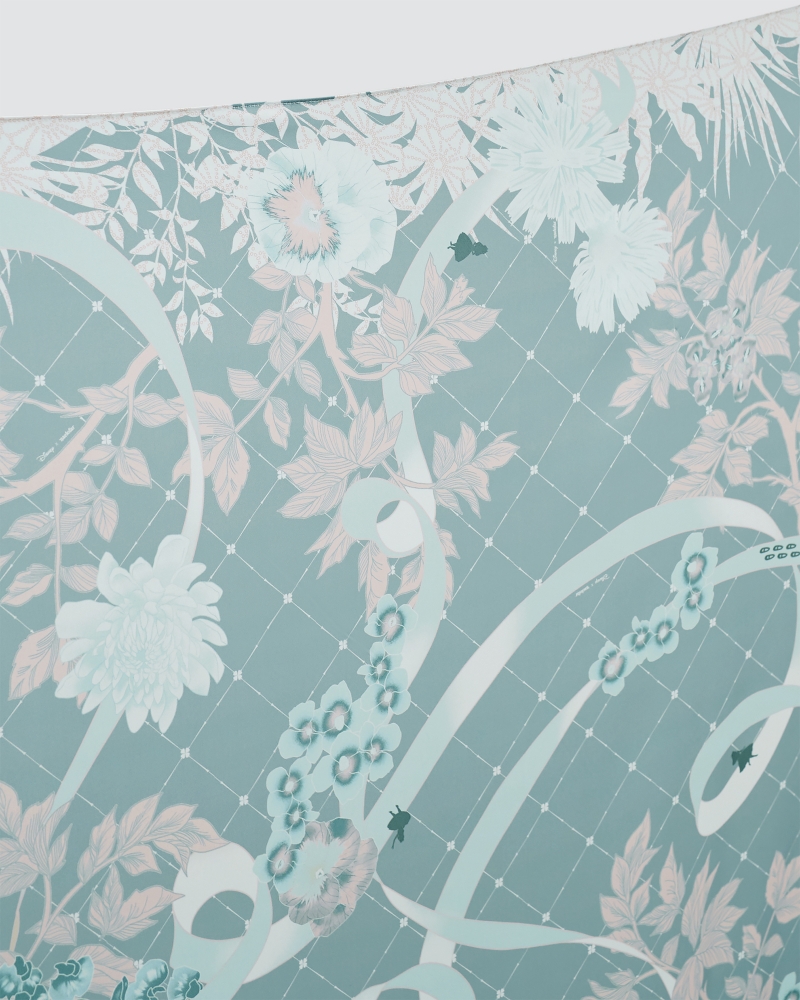 DISNEY X NAELOFAR - ALICE IN WONDERLAND SQUARE - DUSTY BLUE