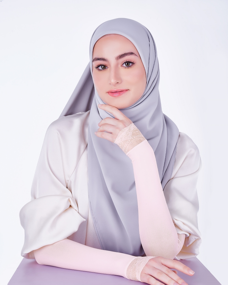NWEAR AURA LACE HAND SOCKS - PALE PINK