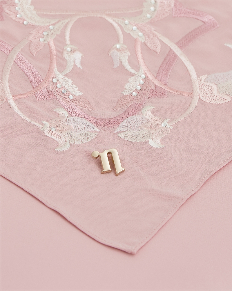 AYANA EMBROIDERED SQUARE - PINK